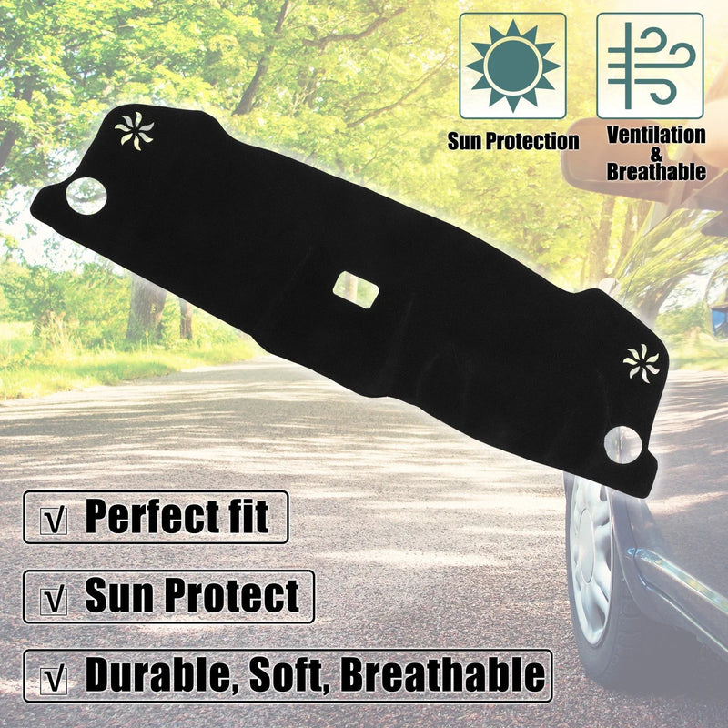 Honda Vezel Car Dashboard Cover Black Polyester Non-slip Mat (2021-2023)