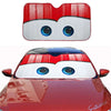 Car - Red Cartoon Eye Windshield Sunshade Cover (No Year Specified)
