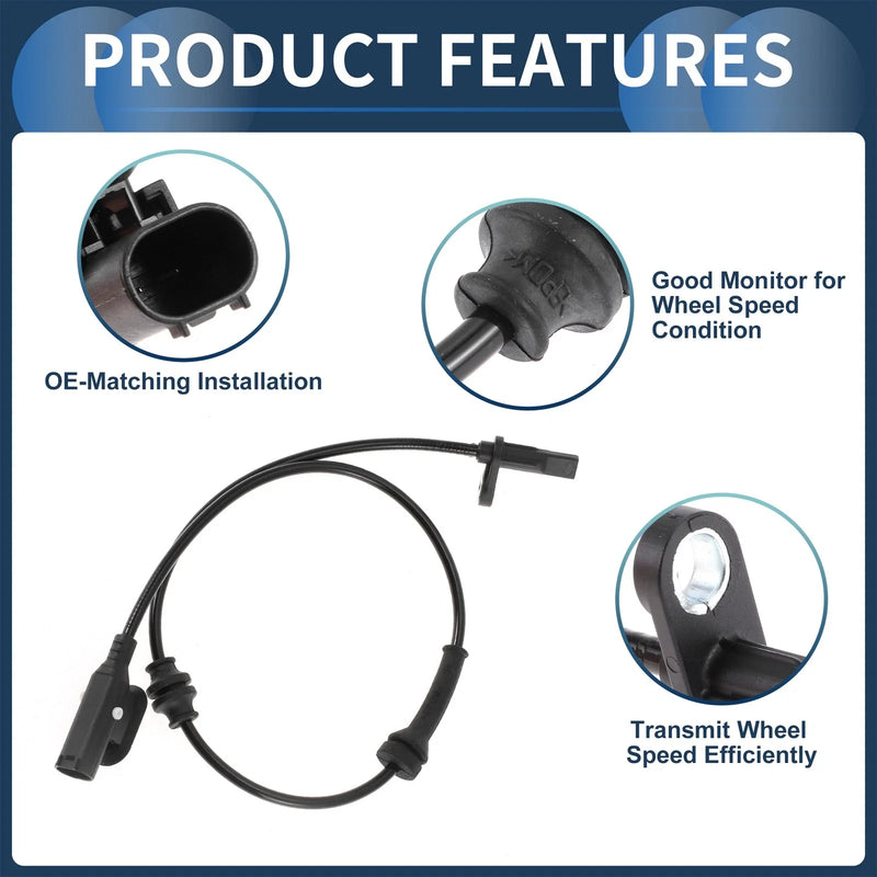 Dodge Dart Sedan ABS Wheel Speed Sensor (2013)