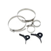 Universal Aluminum Racing Power Steering Fluid Reservoir Tank + Clamps