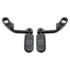 1 1/4'' Matte Long Angled Footpegs Mount Engine Guard Pegstreamliner