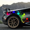 Honeycomb Design for Racing and Decoration 104PCS Car Stickers Set with