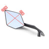 Motorcycle Wind Wing Mirrors with M8 M10 Screws Universal