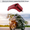 Car L-Shape Aluminum Alloy Motorcycle Hanging Hook 1 Set 46mm Red