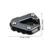 BMW S1000RR Titanium Tone Set Aluminum Alloy Motorcycle Kickstand Pad