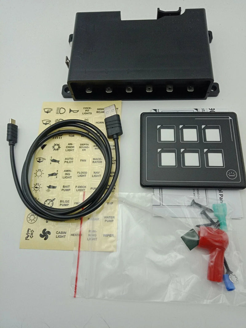 Boat Relaxn 6 Digital Membrane Switch Panel Touch Control
