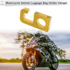 Motorcycle Square Aluminum Alloy Motorcycle Hanging Hook 74mm Length 1 Set