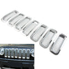 Jeep Patriot 7 Pcs Chrome Front Mesh Grille Cover (2011-2017)