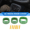 Dodge Challenger (2015-2019) 3 x Pcs AC Media Tune Switch Knob Cover Ring