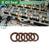 Oil Seal 35x47x7mm FKM Brown 5 Pcs
