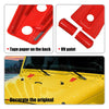 Jeep Wrangler 2007-2018 Red 2 x Engine Hood Hinge Cover Trim