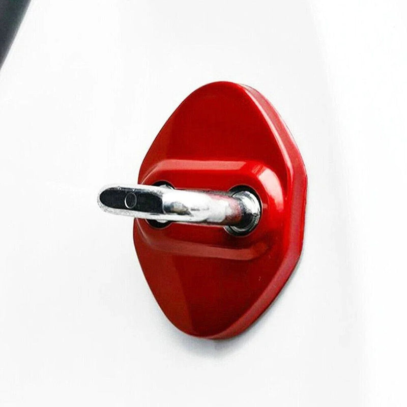 Toyota Corolla 4X Red Door Lock Cover Trim Decor (2014–2023)
