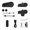 6 Riders Talking FM Radio 1000M Motorcycle Interphone Helmet
