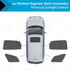 Kia Sportage Triangular Rear Window Magnetic Mesh Sunshades (2021-2024)
