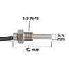 Car SUV 0-100℃ 12V Water Temperature Sensor 1/8 NPT