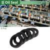 Make Model Oil Seal 42x62x12mm NBR Rubber High Pressure Black 5 Pcs