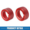 Toyota 4Runner (2010-2020) - 3 x Red AC Button Ring Knob Cover Trim