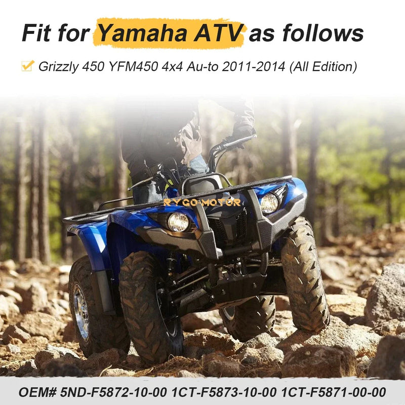 Yamaha Grizzly 450 YFM450 4x4 Auto Front Brake Hose Line Pipe (2011–2014)