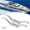Marine Boat Ship 2 x 4 Inch Stainless Steel Flagpole Cleat Hook