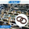Oil Seal 30x40x7mm Brown 2 Pcs Seal Ring Rotary Shaft Seal FKM Rubber