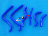 Honda CR125 CR125R (2000-2002) - Blue Silicone Radiator Hose