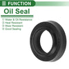 Oil Seal 14x22x4.5mm Rotary Shaft Seal NBR Black 5 Pcs