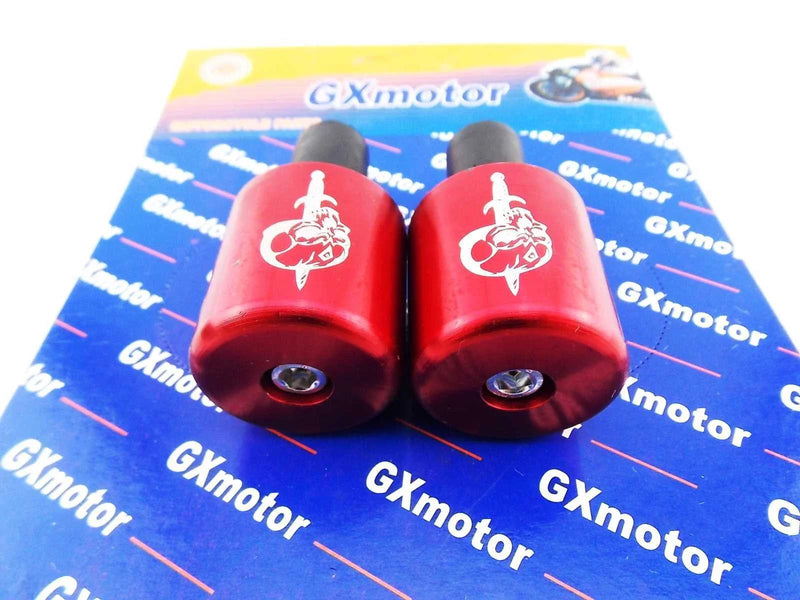 GXMOTOR CNC Billet Alloy Bar End Handlebar Ends Weight Slider Set 22mm (N/A)