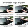 Nissan Rogue 8pcs Glossy Black Window Pillar Post Trim (2014-2020)