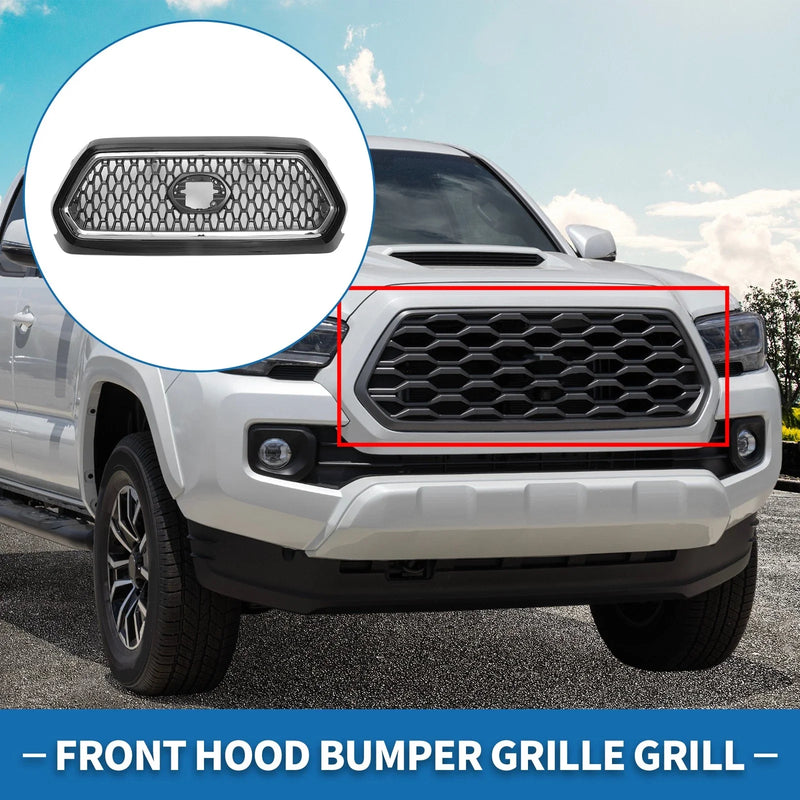 Toyota Tacoma Front Hood Bumper Grille Chrome (2019-2020)