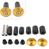 Motorcycle Dirt Bike Gold 7/8'' Handlebar End Cap Plugs
