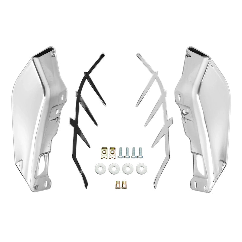 Harley Touring Trike Chrome/Black Mid-Frame Air Deflector Trim (2009-2023)