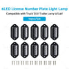 Truck SUV Trailer Lorry 12 / 24V 6LED License Plate Light