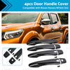 Nissan Navara NP300 D23 4PCS Black Door Handle Covers (2015-On)