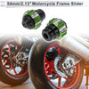 Motorcycle Slider Frame 0.59" Aluminum Alloy Plastic Motorcycle 2 x Green