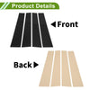 Dodge Ram (2019-2023) - Black Finish 4 x Pillar Window Trim