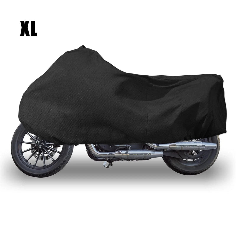 Harley Dyna Softail Sportster 883 Black XL Indoor Motorcycle Cover Elastic