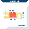 Car Motorcycle Boat Gold Tone Red 10 x 50A Mini ANL Fuses