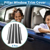 Mitsubishi Lancer Carbon Fiber Door Pillar Window Trim (2008-2017)