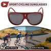 Motorcycle Riding Goggles Deep Gray Lens Wine Red Frame Tri-acetel Cellulose