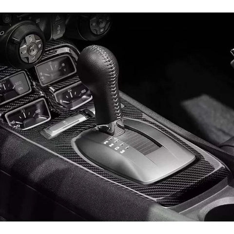 Chevrolet Camaro 2010-15 Carbon Fiber Manual Gear Shift Console Panel Trim