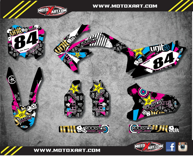 Honda CRF 250 (2010-2013) RUSH Style Stickers Custom Graphics Full Kit