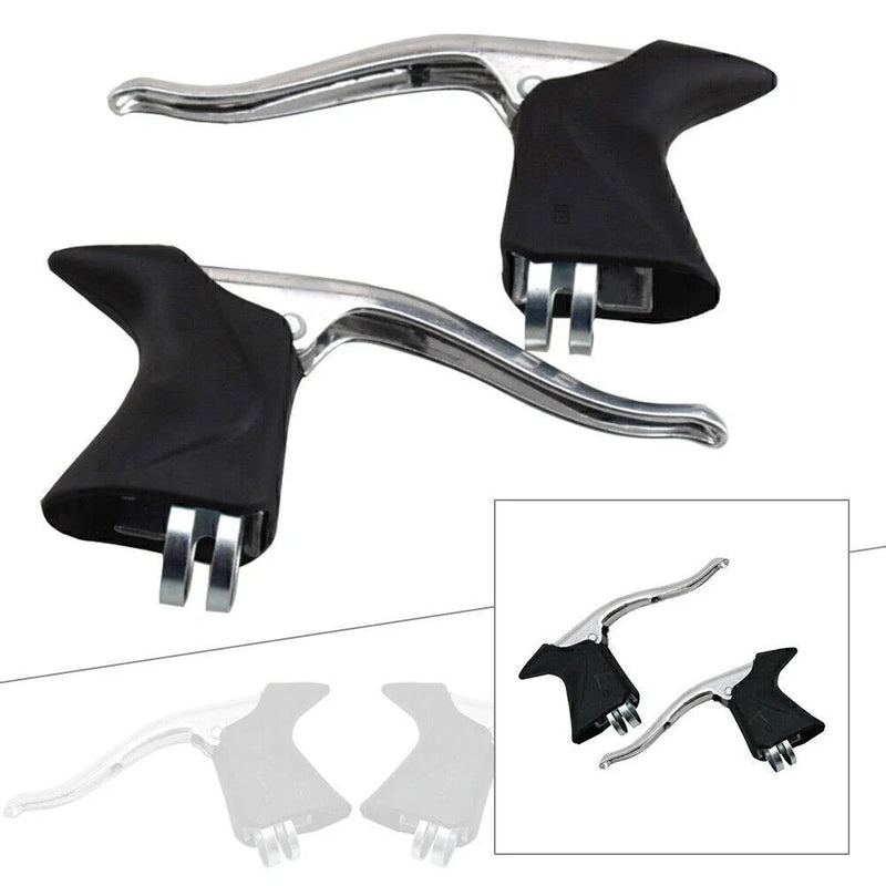 Road / Fixed Gear Bicycle 22.2-23.8mm Aluminum Alloy Brake Levers Set