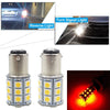 Marine Boat 2 x 27SMD BA15D Red LED Light Bulbs (1004, 1076, 1142)