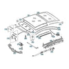 Mercedes C W203 Coupe Front Sunroof Cable Set (2000–2007)