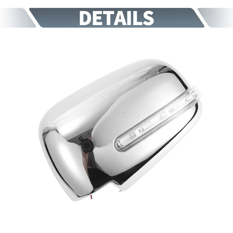 Mitsubishi L200 Chrome Plated Rearview Mirror Cover Overlay (2006-2023)