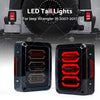 Jeep Wrangler JK Smoked Black LED Tail Lights (2007-2017)