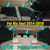 Kia Soul 6x Front Side Rear Window Windshield Privacy Sunshade (2014–2019)