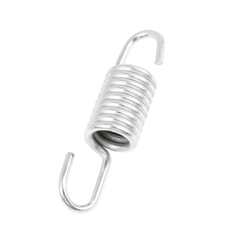 JH70 5.5cm Length Motorcycle Silver Tone Bracket Kickstand Spring