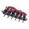 Car Marine 6 Gang Metal Rocker Switch Panel Fuse Box