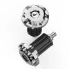 Motorcycles 7/8'' Grey Dirt Bike CNC Handlebar Grips & End Cap Plugs
